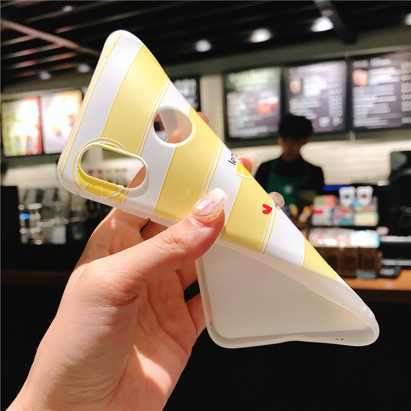 Xiaomi Redmi K20 7A 6A Pro Note 7 5A 4X Mi 9T A1 A2 A3 8 Cute Soft Lemon Fruit Phone Case