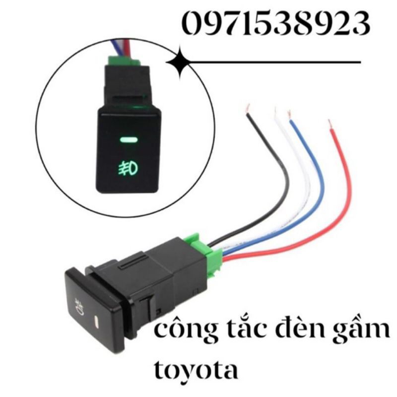 công tắc đèn gầm đèn sương mù toyota lắp zin lỗ chờ trong tap lô x