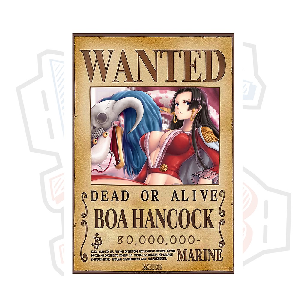 Poster truy nã Boa Hancock ver 2 (Thất Vũ Hải) - One Piece