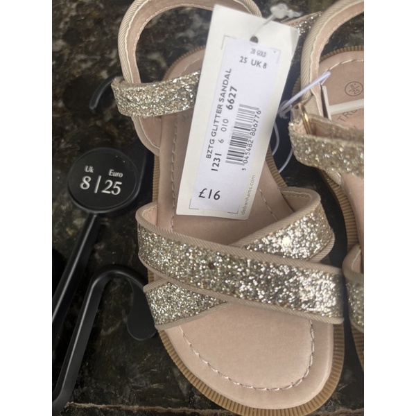 Sandal bé gái Bluezoo  Dép quai hậu cho bé bé gái 0822