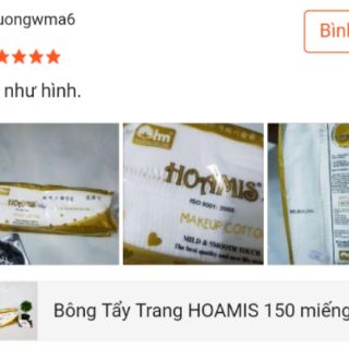 Bông Tẩy Trang HOAMIS ( 100 miếng & 150 miếng )