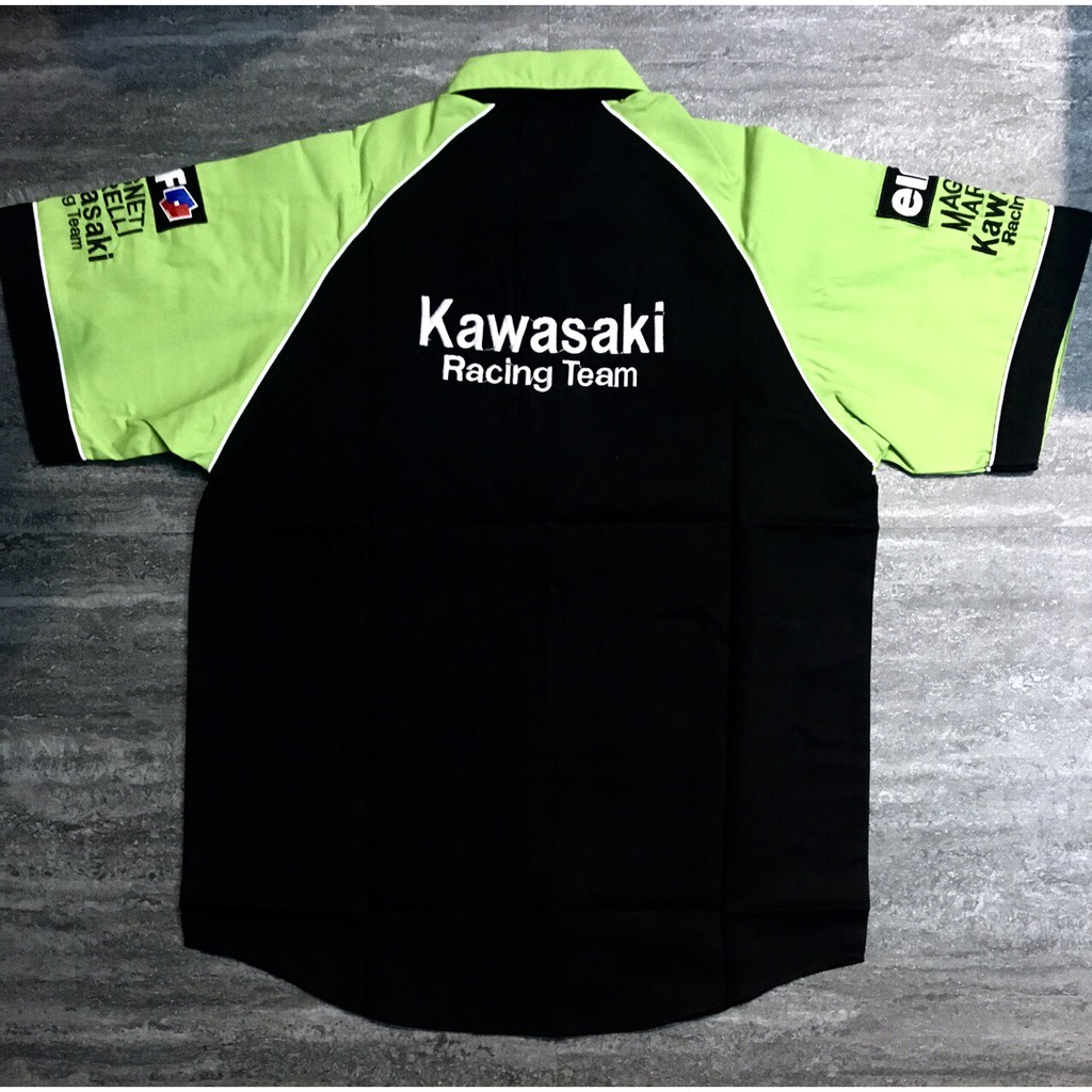 Áo sơ mi đua xe kawasaki