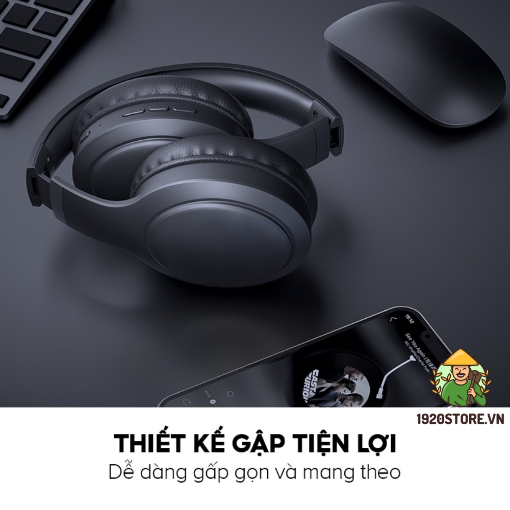 Tai Nghe Headphone Bluetooth HAVIT H633BT, Công Thái Học, Led RGB, Nghe Đến 22H - Chính Hãng BH 12 Tháng