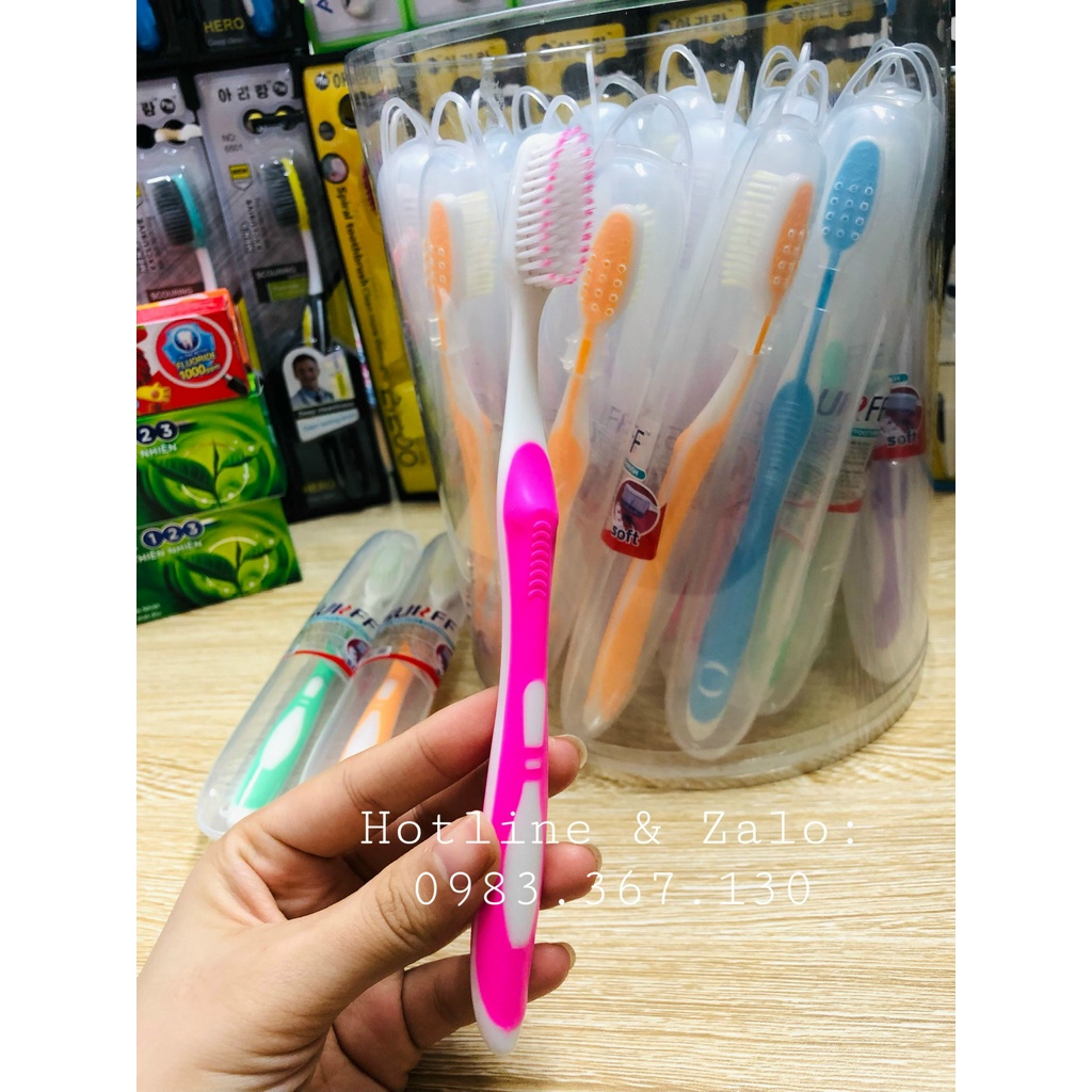 Hộp 25 Bàn Chải Có Hộp Đựng Thái Surff Lông Mềm - Hộp Tròn