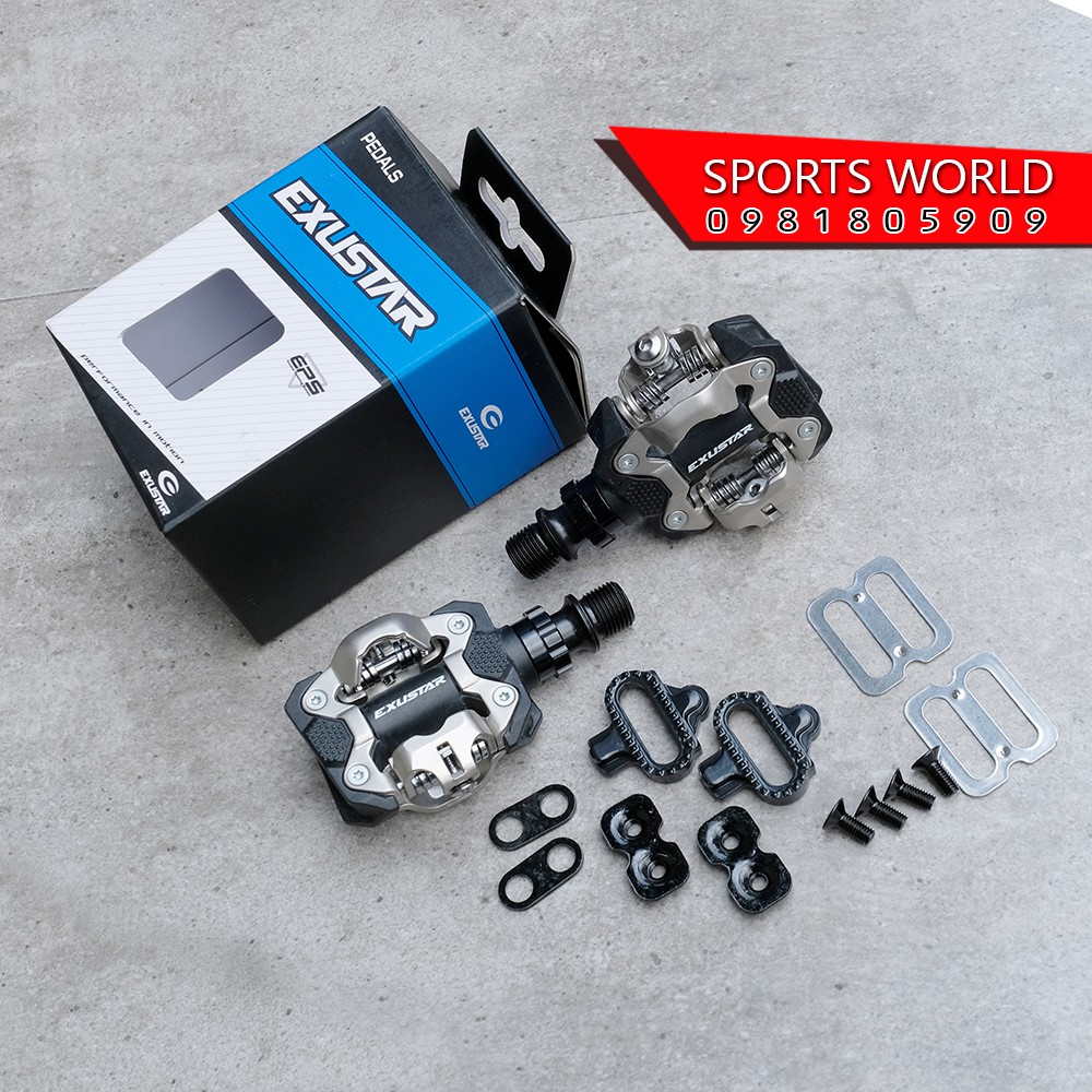 Pedal can dòng MTB hàng Đài Loan EXUSTAR, can 2 mặt