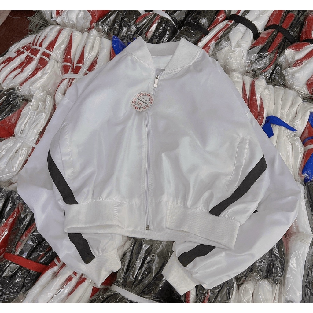 Áo Khoác Bomber Nữ Form Lửng Phối Sọc Cực Xinh Mẫu Mới Cực HOT  - ĐĂNG QUANG CLOTHER
