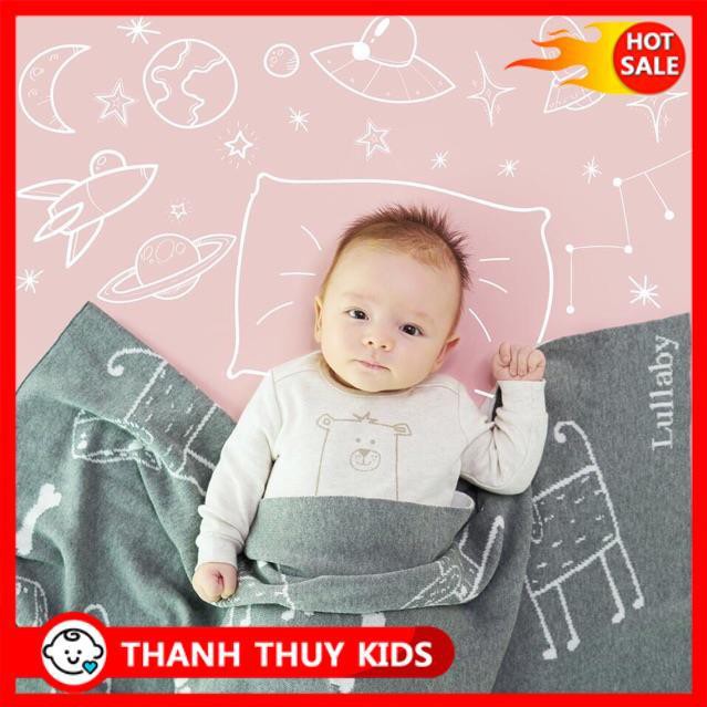 " HOT HOT " Chăn len sơ sinh HÃNG LULLABY CAO CẤP cho bé trai/gái (kích thước 90*90) - " THANH THUY KIDS "