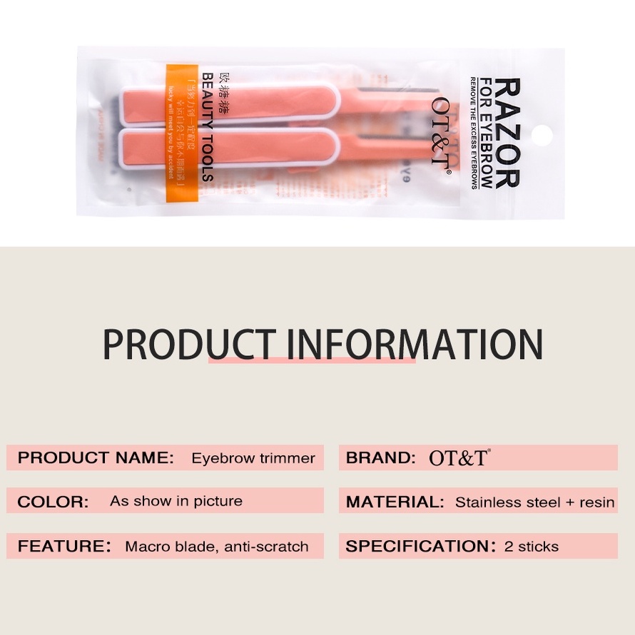 O.TWO.O Eyebrow Makeup Set 4pcs Eyebrow Pencil+ Tinted Eyebrow Gel+ Eyebrow TrimmerX2 Cosmetics Kit 77g