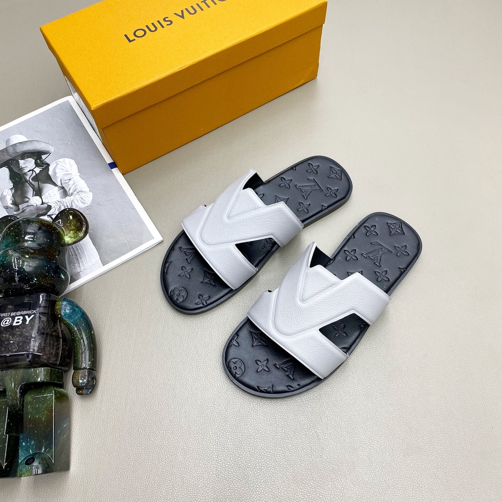 Dép lê quai ngang LV họa tiết LA fullbox size 38-42