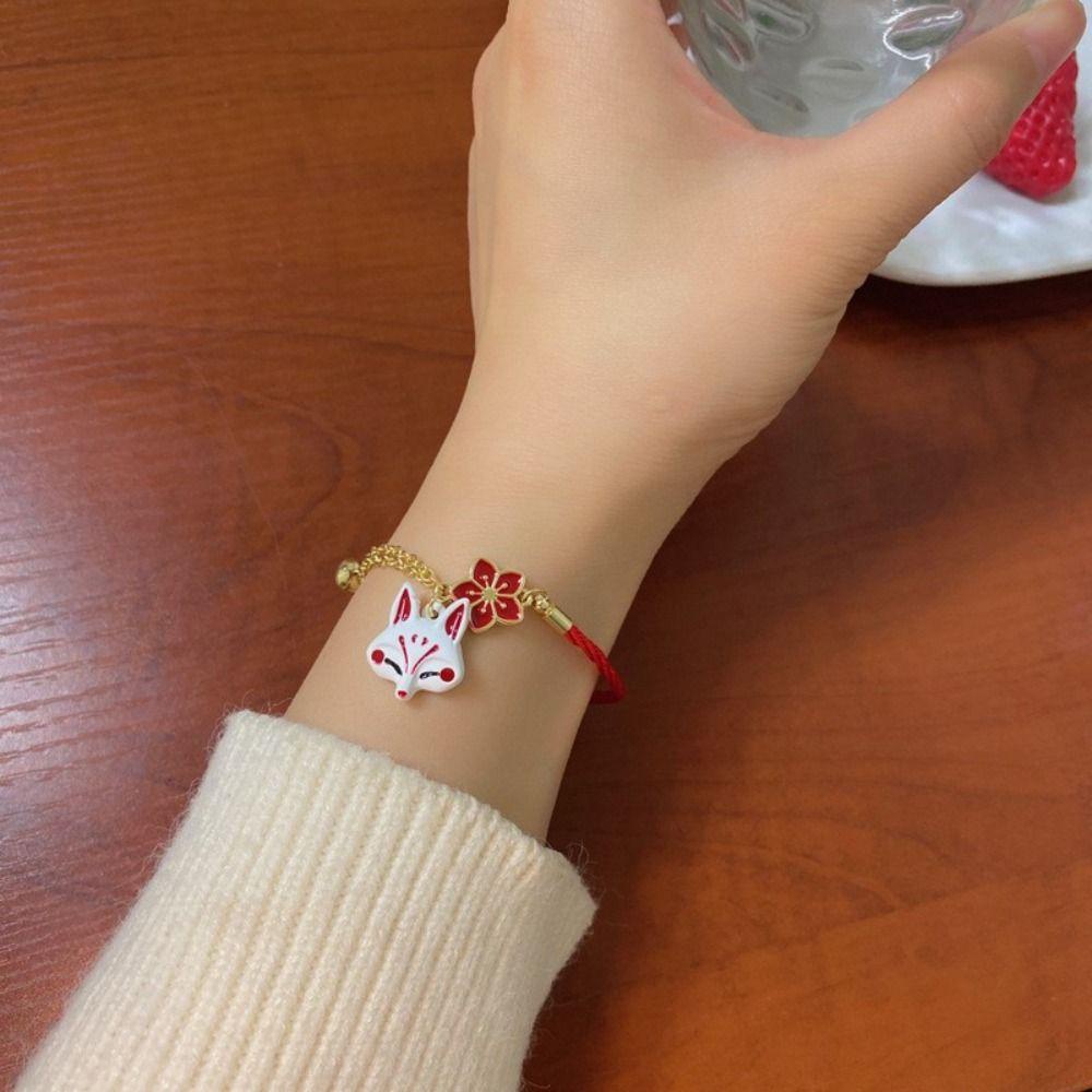 Vòng Tay May Mắn Đính Chuông Động Vật May Mắn Dễ Thương Phong Cách Hàn Quốc