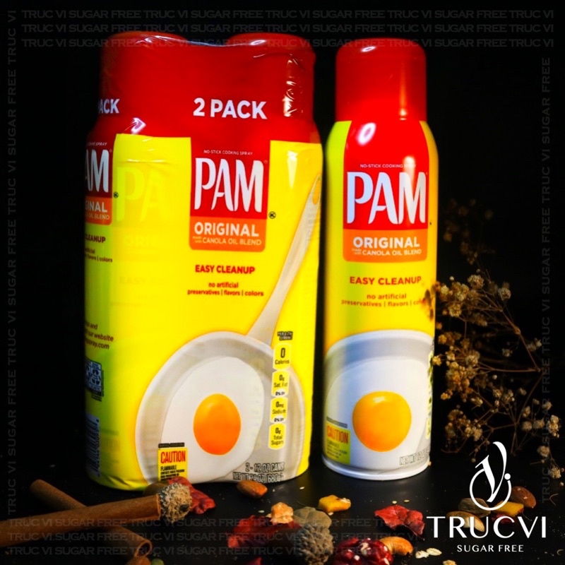 Dầu ăn kiêng dạng xịt Pam 0calo (người ăn kiêng, tiểu đường, eat clean, keto ,gymer)