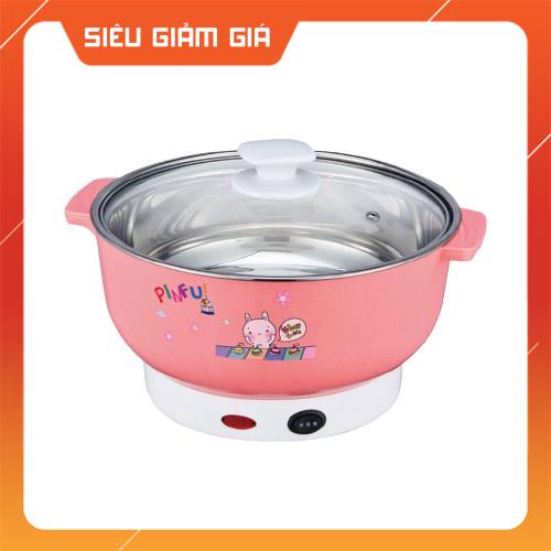 Nồi lẩu điện mini COOKING POT đa năng chiên, xào, nấu mỳ, nấu lẩu size 28cm (giao màu ngẫu nhiên)