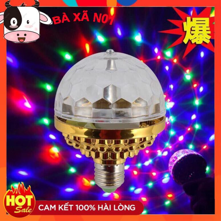 Đèn LED Xoay 7 Màu Nhiều Hiệu Ứng Tia Chớp Nhấp Nháy Theo Tiếng Nhạc, Đổi Màu, An Toàn Khi Sử Dụng