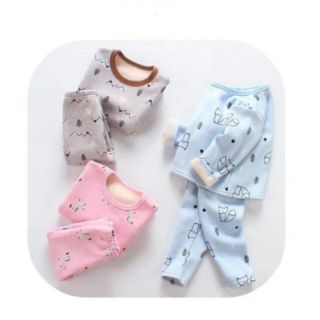 Bộ nỉ bộng cổ chui loại đẹp cho bé