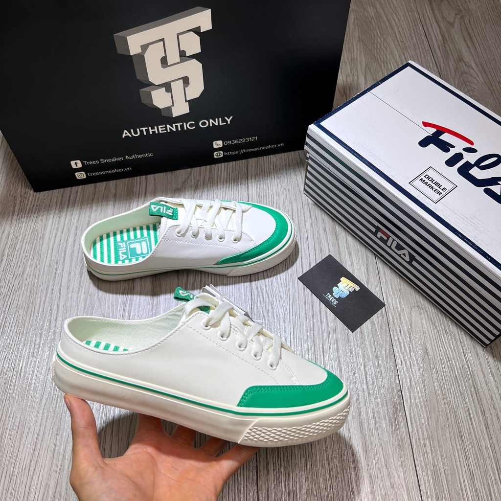 Giày thể thao đạp gót FILA DOUBLE MARKER LX MULE 1XM00984 154 146 112