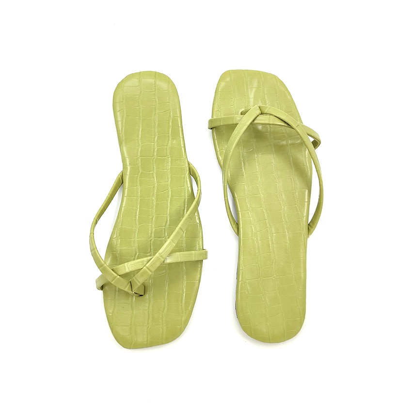Dép nữ kẹp xỏ ngón thời trang Maia - quai mảnh đẹp - mặt đế vân cá sấu đi nhẹ êm thoáng thoải mái MA6072 (nhiều màu)