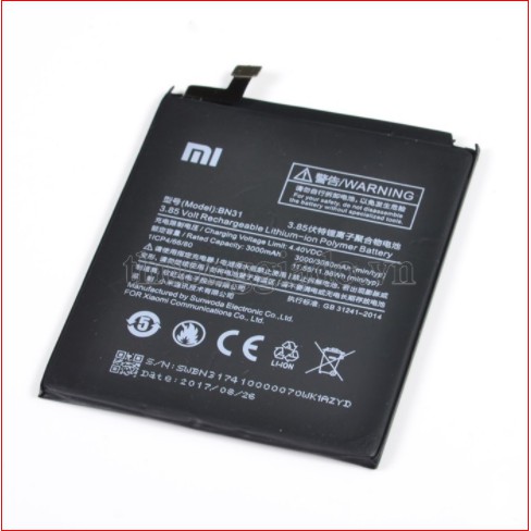 PIN MI5X (BN31, 3080MAH) ORIGINAL BATTERY - BH 6 thang