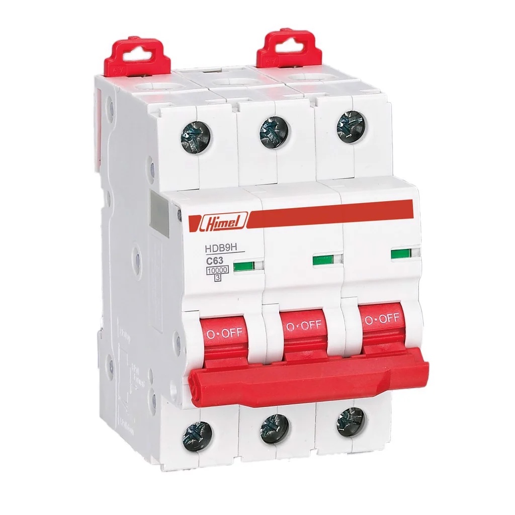 Atomat dạng tép, 3 cực, dòng định mức 10A, dòng cắt ngắn mạch 10ka, MCB 3P 10A 10kA