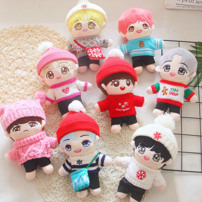 Búp bê nhồi bông 20CM BTS Doll Bangtan Boy hoặc quần áo cho bé