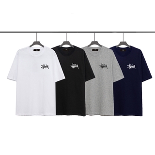 STUSSY Áo Thun Cổ Tròn Tay Ngắn Chất Liệu Cotton St3