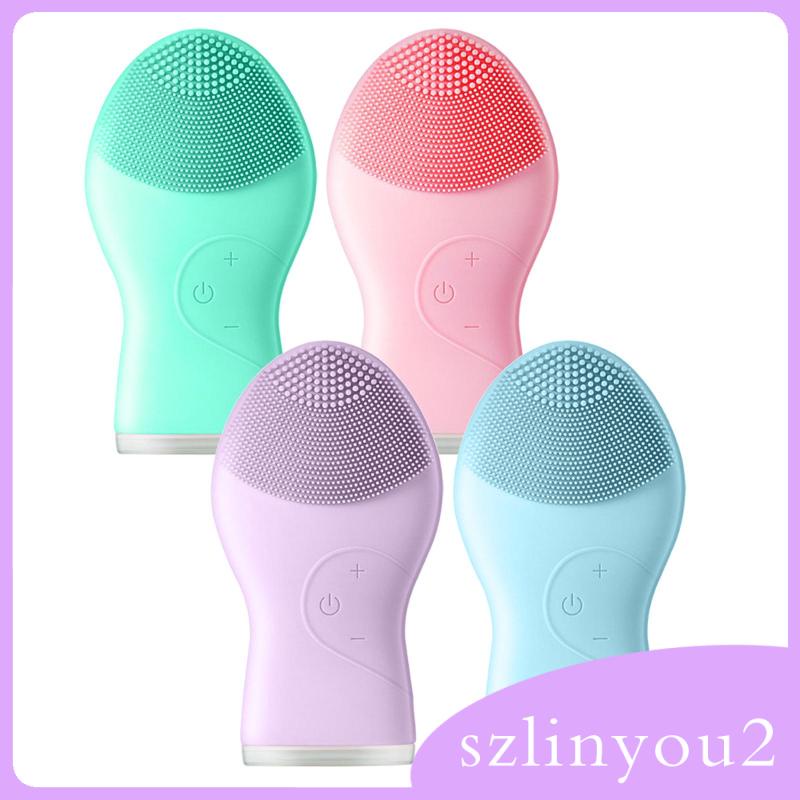 Máy rửa mặt điện bằng silicon giúp mát xa và tẩy tế bào chết chuyên sâu