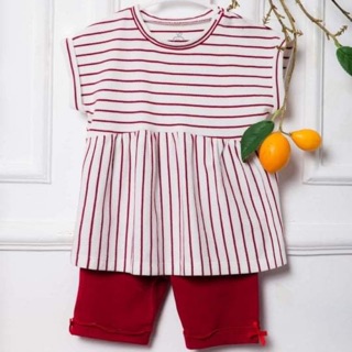 Ss089 la pomme 99k bộ cộc baby doll 12.18m kẻ ngang la pomme 99k sale