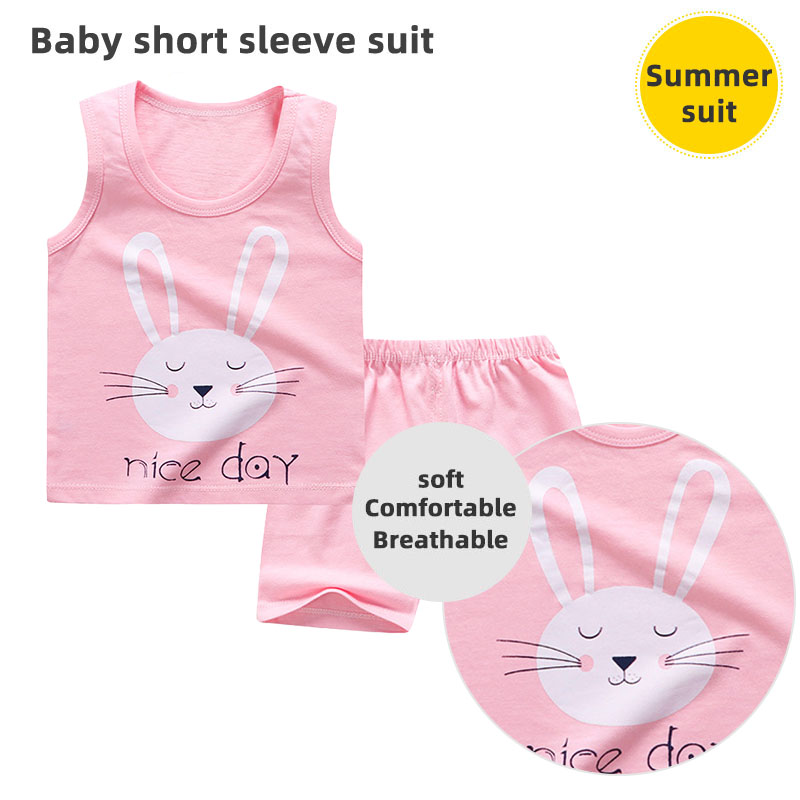Set áo thun ba lỗ + quần short thời trang cho bé trai