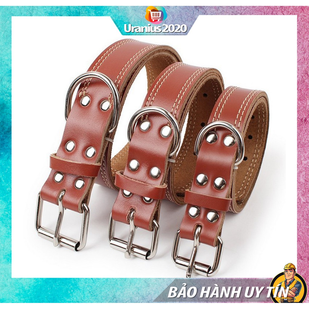 Dây Da Trơn Đeo Cổ Cho Thú Cưng Loại Vừa, Chất Liệu Da Cao Cấp Cho Độ Bền Cao [FREESHIP TOÀN QUỐC] [SALE LỚN]