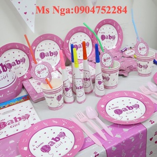 Bộ sinh nhật hồng PoNy(44 món)