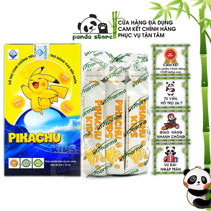 Vitamin tổng hợp bổ cho bé Pikachu Kids dạng siro giúp bé ăn ngon ngủ ngon tăng cường sức khỏe và sức đề kháng tăng cân