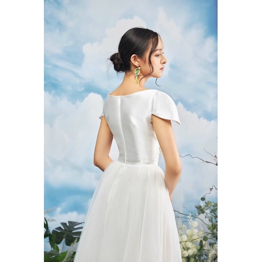 Đầm dự tiệc công chúa tay dài phồng TRIPBLE T DRESS - Size M/L (kèm ảnh/video thật ) MS47Y
