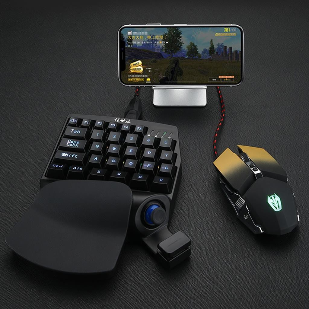 Bàn phím cơ 1 tay kiêm bộ chuyển đổi game Chơi Pubg PSB-P1✔Có cần gạt Analog ✔Kết nối Bluetooth✔BH-6 tháng -dc3983