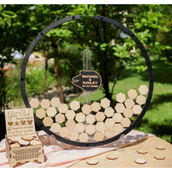Hộp Thả Tim Chữ Ký Đám Cưới  Round Shape Transparent | Thao Wedding Guestbook