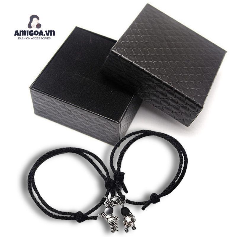 ✨✨Vòng tay gắn chuông hình phi hành gia / tàu vũ trụ đơn giản cho nam nữ