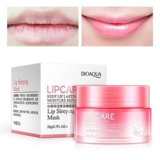 [Hàng mới về] Miếng đắp mặt nạ môi BIOAQUA tinh chất dâu dưỡng ẩm phục hồi da môi