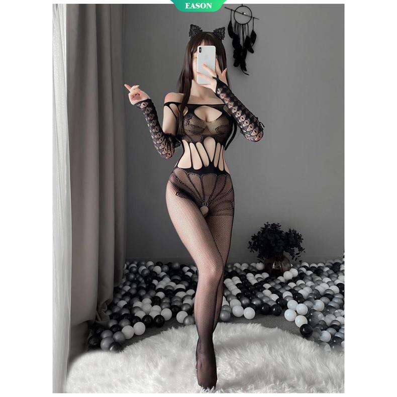 Bộ Đồ Lót Lưới Xuyên Thấu Gợi Cảm Cho Nữ Sex Porno Babydoll-WT329