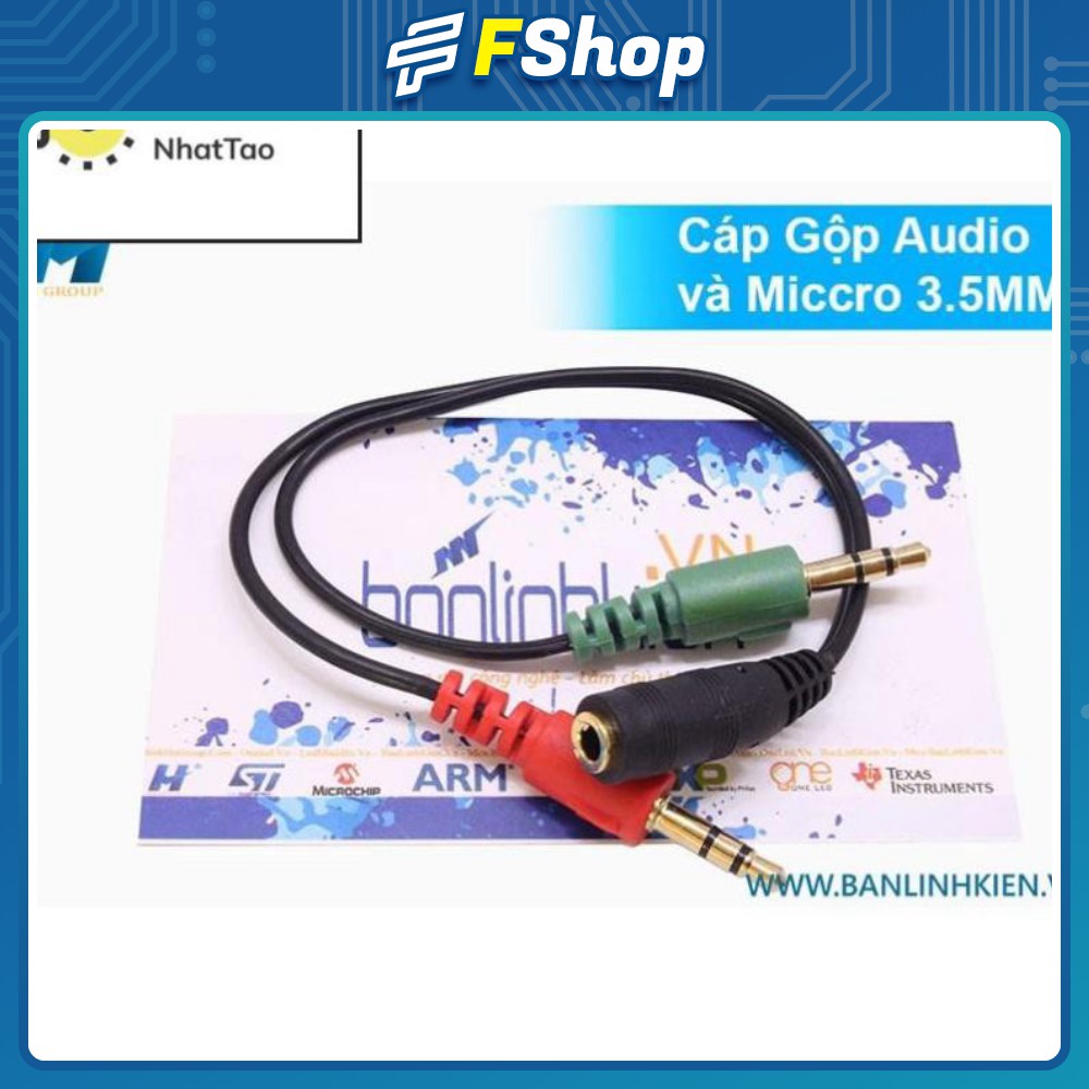 [Sale] Cáp Gộp Audio Và Micro 3.5MM