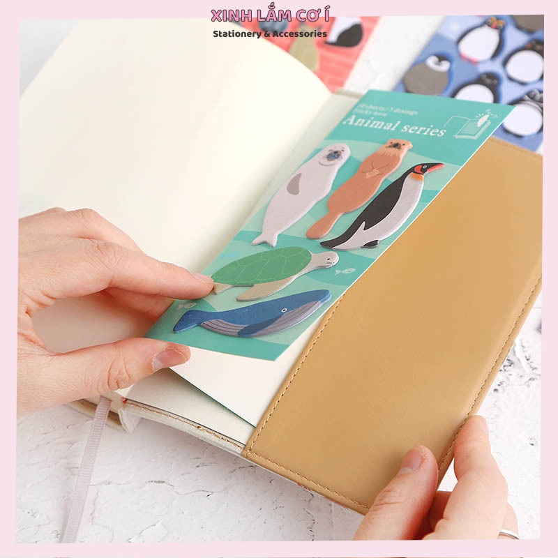 Set Giấy Note Sticker Note Động Vật Siêu Dễ Thương [Xinh Lắm Cơ Í]