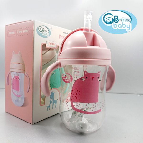 Bình tập uống nước cho bé GB-Baby Tritan cao cấp có ống hút chống sặc 220ml 240ml 260ml 300ml