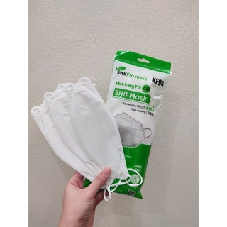Combo 10 chiếc khẩu trang 4d kf94 kháng khuẩn shb mask