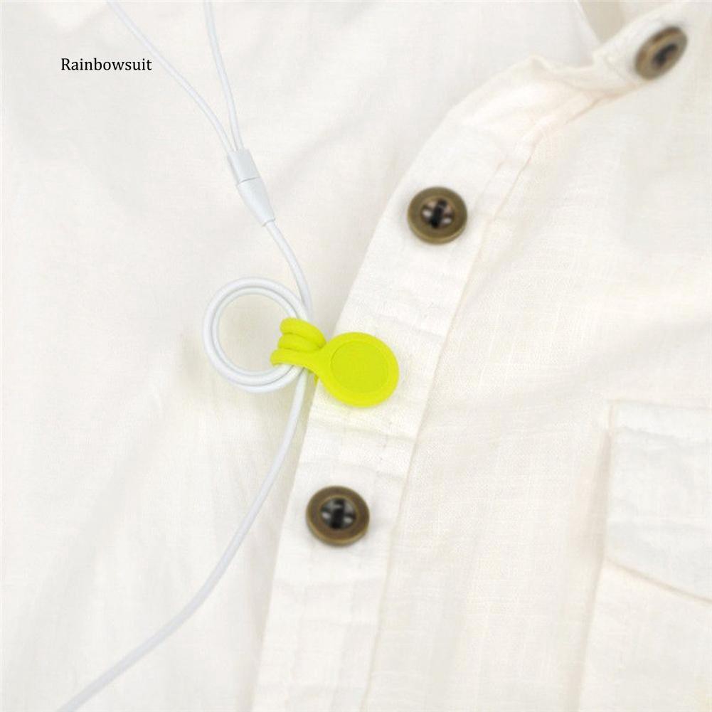 Bộ 4 Dụng Cụ Quấn Dây Cáp Bằng Silicone Từ Tính Đa Năng