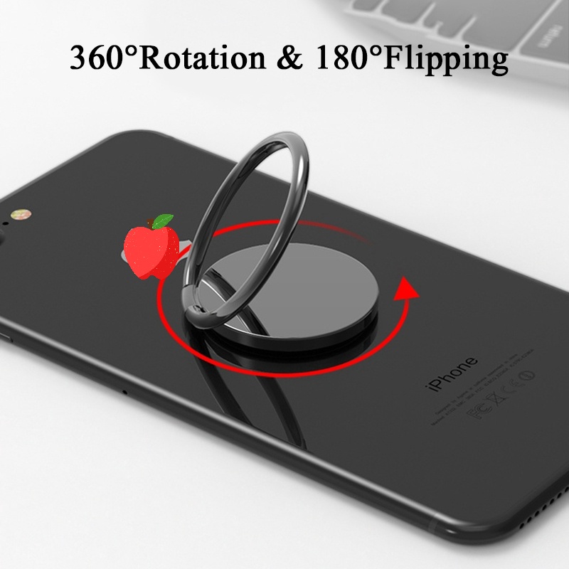 Vòng Nhẫn Nam Châm Đỡ Điện Thoại Xoay 360 Độ