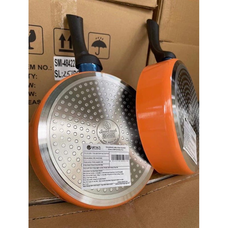 QOÁNH CHỐNG DÍNH ELMICH ĐÁY TỪ 16 CM Làm Bằng Hợp Kim Nhôm Nguyên Chất Chịu Nhiệt Lên Đến 250 Độ C