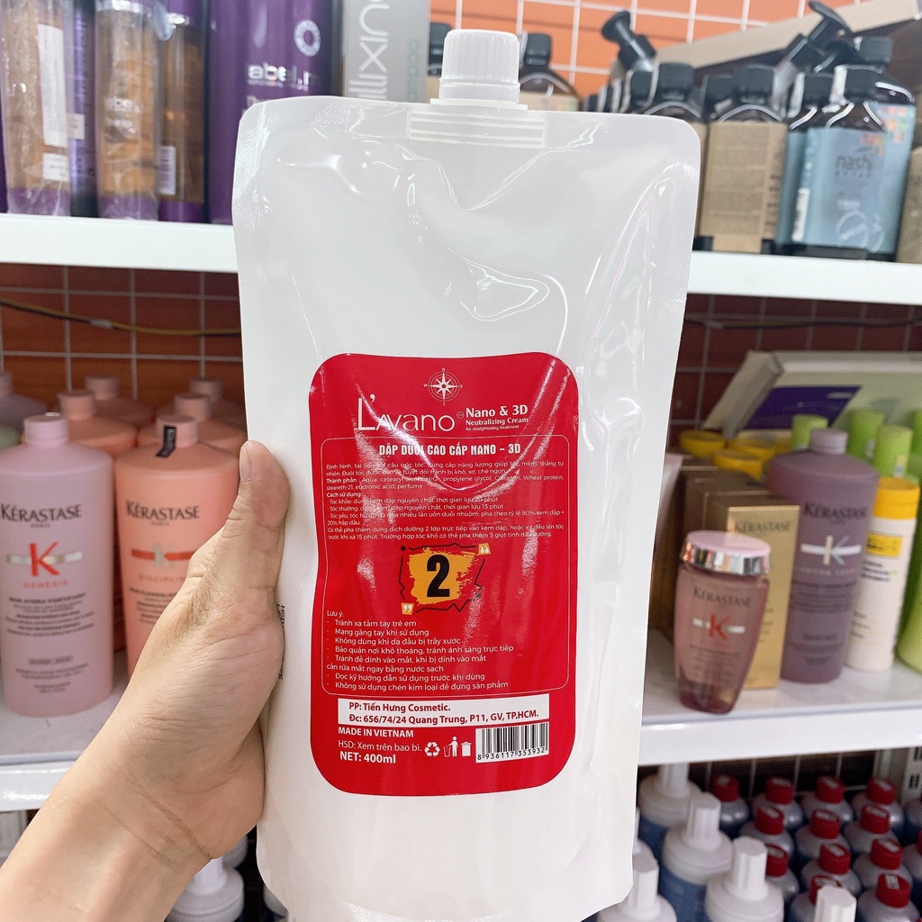 Combo Uốn Duổi Nóng Bồng Bềnh phủ Bóng Nano Lavano 1000ml