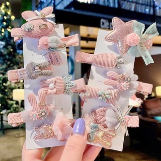 Set 5-6 kẹp tóc handmade cho bé gái