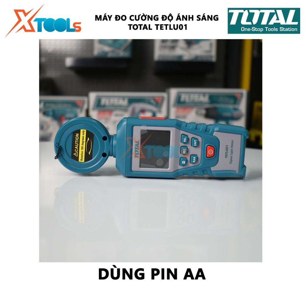 Máy đo cường độ ánh sáng kỹ thuật số TOTAL TETLU01 thiết bị đo cường độ ánh sáng Phạm vi quang phổ 320 ～ 730nm, Độ phân