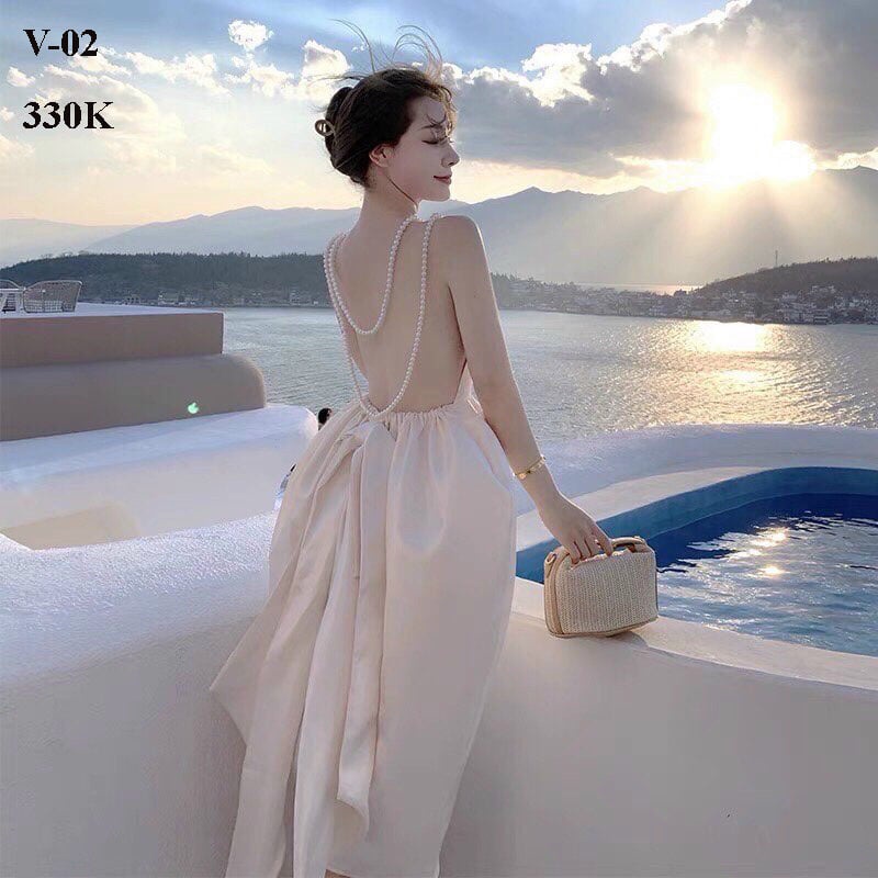 Váy Đầm Dự Tiệc,Dạ Hội maxi dự tiệc hàng thiết kế kèm lót ngực ms 02