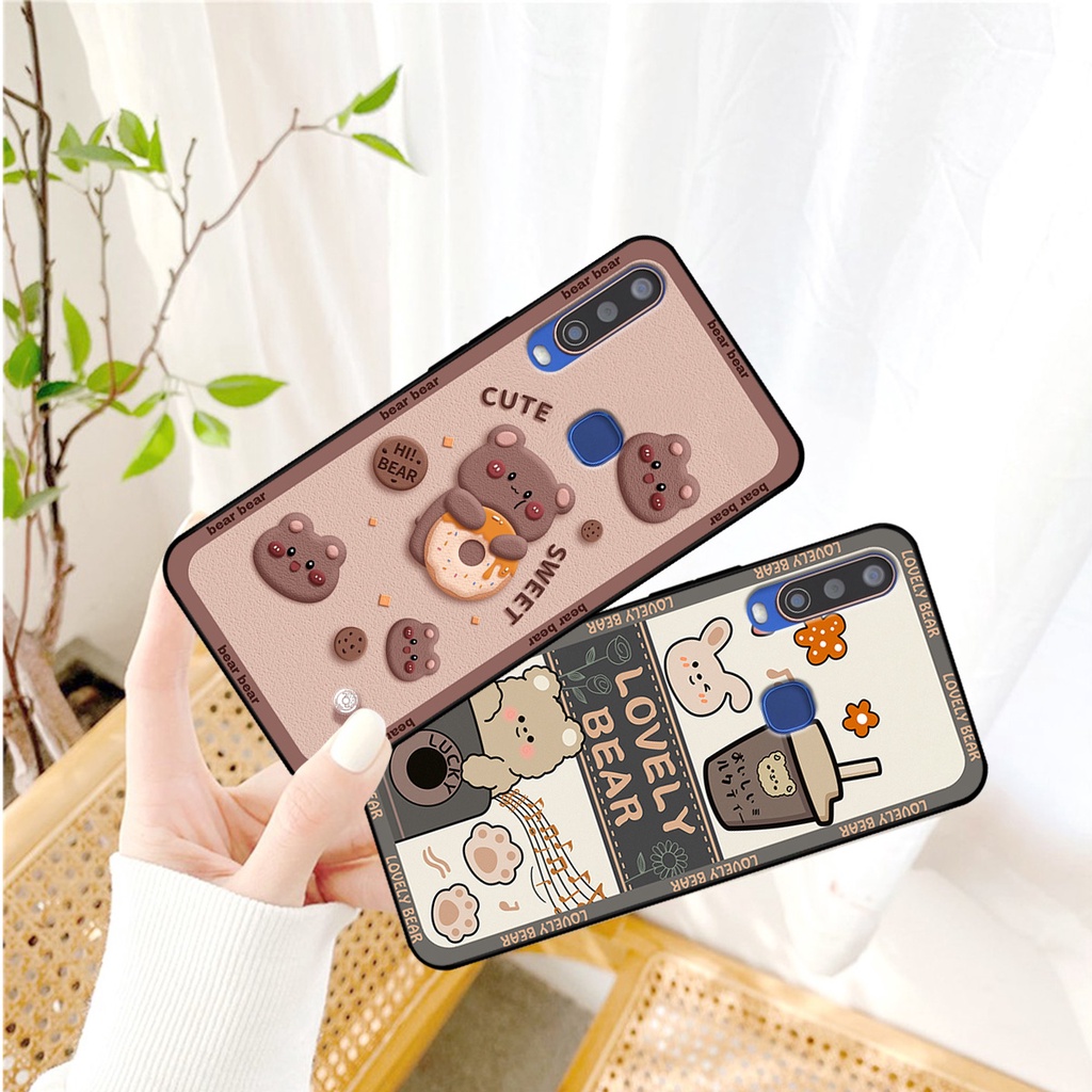 Ốp lưng Vivo U10 / Y11 / Y12 / Y15 / Y17 in hình gấu bear dễ thương, bền đẹp
