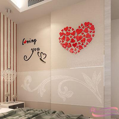 Sticker dán tường hình trái tim độc đáo