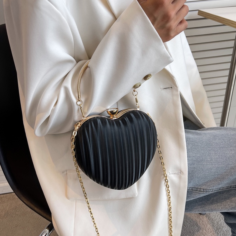 IELGY Túi Đeo Chéo mini Hình Trái Tim Thời Trang Dành Cho Nữ